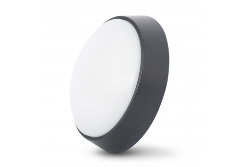 (Titania-R) Odolné proti kvapkám Stropná lampa Okrúhly IP54 14W NW Čierna 100lm/W