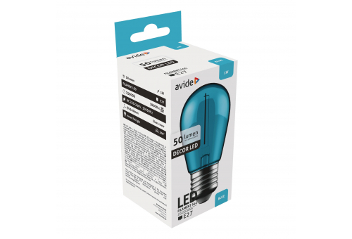Dekor LED Filament Fonte de luz 1W E27 Azul