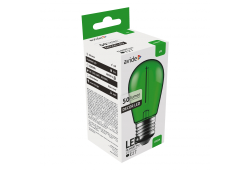 Dekor LED Filament Fonte de luz 1W E27 Verde
