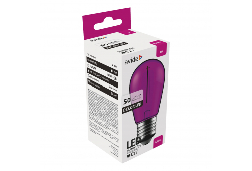 Dekor LED Filament Fonte de luz 1W E27 Roxo