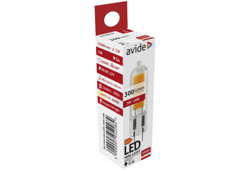 LED 3W G4 COB 12V WW