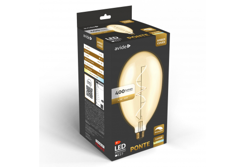 Avide LED Jumbo Filament Ponte Amber 4.5W E27 2200K Dimmable