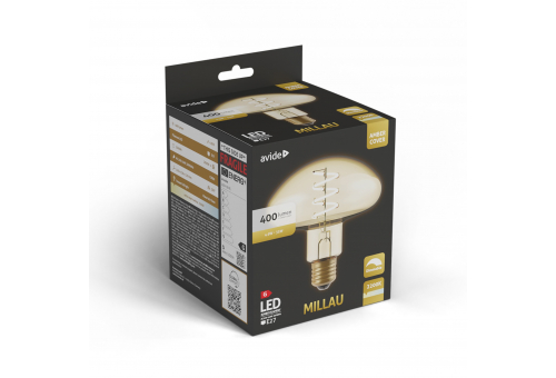 Avide LED Jumbo Filament Millau Amber 4.9W E27 2200K Dimmable