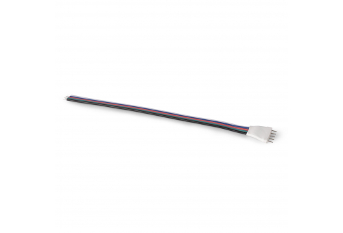 Avide LED Szalag 12-24V apa csatlakozó, RGB+W-5 eres, 12mm/150mm (10 db-os csom.)