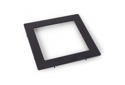 Avide Alu Panel Frame Black square, for 12W recessed ALU panel