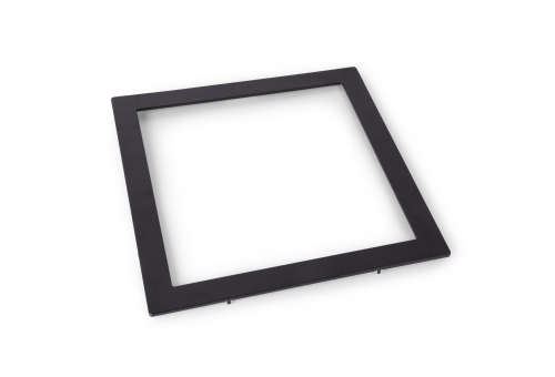 Avide Alu Panel Frame Black square, for 24W recessed ALU panel