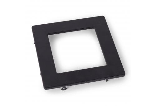 Avide Alu Panel Frame Black square, for 6W recessed ALU panel