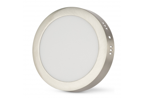 Plafonieră LED 12W NW Rotundă Aluminiu Satin Nichel Avide