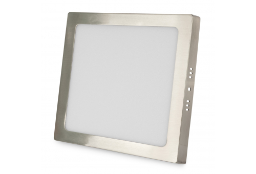 Plafonieră LED 18W NW Pătrată Aluminiu Satin Nichel Avide