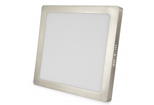 Plafonieră LED 24W NW Pătrată Aluminiu Satin Nichel Avide