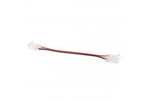 Avide C-LED Szalag 12-24V csatlakozó, forr.mentes, fehér-2eres, 10mm/100mm (10 db-os csom.)