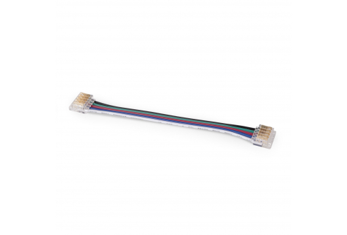 Avide LED Szalag 12-24V toldó, forr.mentes, RGB+W-5 eres, 12mm/100mm (10 db-os csom.)
