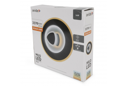 Design Oyster de parede Milo mini modo de 3 interruptores